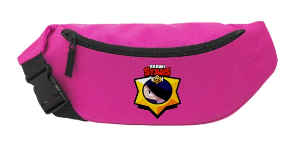 Brawl Stars Edgar — Unisex waist bag (banana) in PINK color with 2 pockets