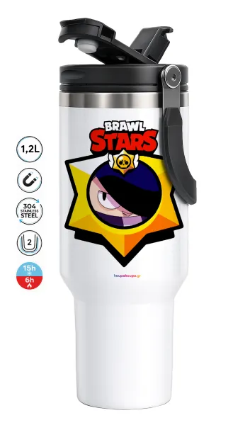 Brawl Stars Edgar — Mega Travel Mug / Travel Mug, double walled (thermal) 1.2L