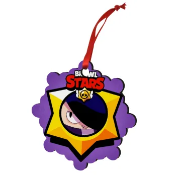 Brawl Stars Edgar, Στολίδι Χριστουγεννιάτικο στολίδι snowflake ξύλινο 7.5cm