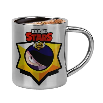 Brawl Stars Edgar, Double-wall metal cup for espresso (220ml)
