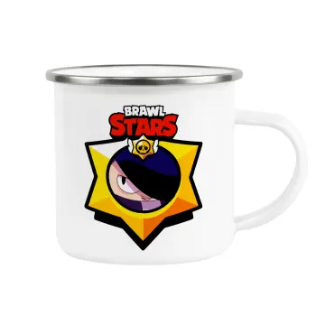 Brawl Stars Edgar, Metallic enamel cup white 360ml