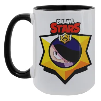 Brawl Stars Edgar, Κούπα Mega 15oz, κεραμική Μαύρη, 450ml