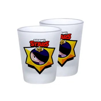 Brawl Stars Edgar, Σφηνοπότηρα γυάλινα 45ml του πάγου (2 τεμάχια)