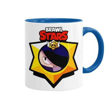 Brawl Stars Edgar, Κούπα χρωματιστή μπλε, κεραμική, 330ml