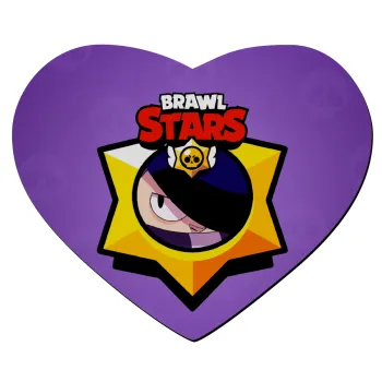 Brawl Stars Edgar, Mousepad heart 23x20cm
