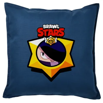Brawl Stars Edgar, Sofa cushion Blue 50x50cm includes filling