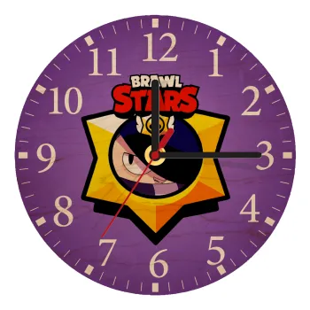 Brawl Stars Edgar, Ρολόι τοίχου ξύλινο plywood (20cm)