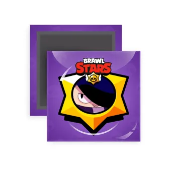 Brawl Stars Edgar, Μαγνητάκι ψυγείου τετράγωνο διάστασης 5x5cm