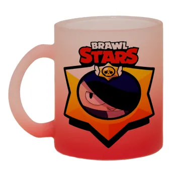 Brawl Stars Edgar, Κούπα γυάλινη δίχρωμη με βάση το κόκκινο ματ, 330ml