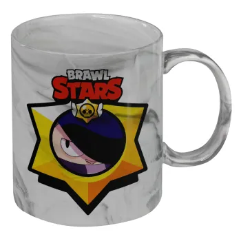 Brawl Stars Edgar, Κούπα κεραμική, marble style (μάρμαρο), 330ml