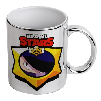 Brawl Stars Edgar, Κούπα κεραμική, ασημένια καθρέπτης, 330ml