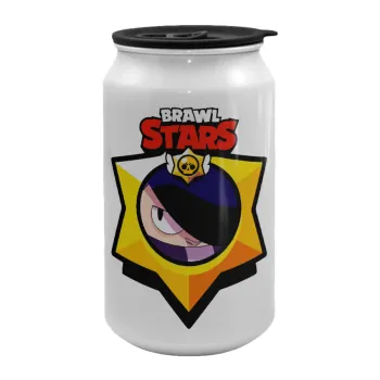Brawl Stars Edgar, Κούπα ταξιδιού μεταλλική με καπάκι (tin-can) 500ml