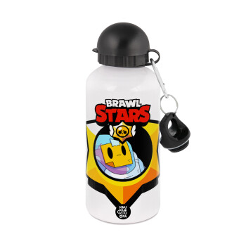 Brawl Stars Sprout, Metal water bottle, White, aluminum 500ml