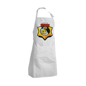 Brawl Stars Sprout, Adult Chef Apron (with sliders and 2 pockets)
