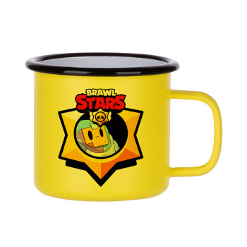 Brawl Stars Sprout, Metallic enamel MATT Yellow cup 360ml