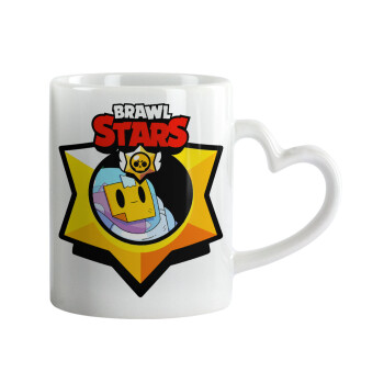 Brawl Stars Sprout, Mug heart handle, ceramic, 330ml