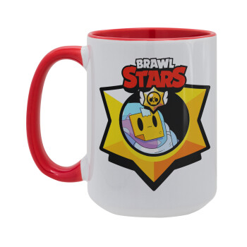 Brawl Stars Sprout, Κούπα Mega 15oz, κεραμική Κόκκινη, 450ml
