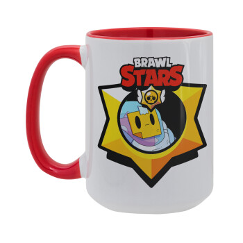 Brawl Stars Sprout, Κούπα Mega 15oz, κεραμική Κόκκινη, 450ml