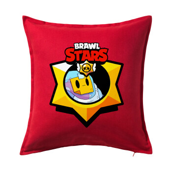 Brawl Stars Sprout, Sofa cushion RED 50x50cm includes filling