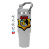ΓΚΡΙ χρώματος Θερμός Ανοξείδωτο 890ml (30oz) με χερούλι