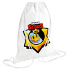 Backpack pouch GYMBAG white (28x40cm)
