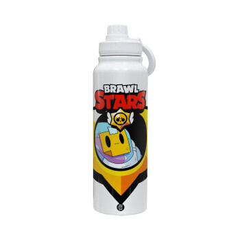 Brawl Stars Sprout, 1L Stainless Steel Thermal Bottle with Phone Holder & Double Wall Insulation