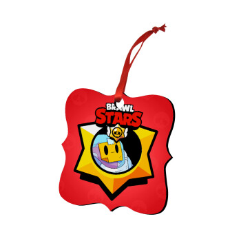 Brawl Stars Sprout, Christmas ornament polygon wooden 7.5cm