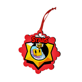 Brawl Stars Sprout, Christmas ornament snowflake wooden 7.5cm