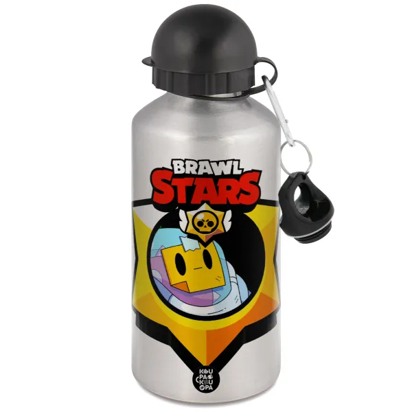Brawl Stars Sprout — Metallic water jug, Silver, aluminum 500ml