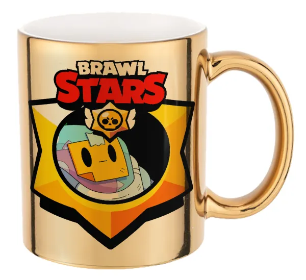 Brawl Stars Sprout — Κούπα κεραμική, χρυσή καθρέπτης, 330ml