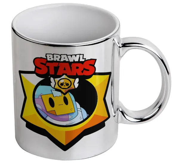 Brawl Stars Sprout — Κούπα κεραμική, ασημένια καθρέπτης, 330ml