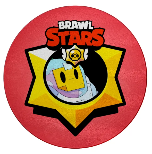 Brawl Stars Sprout — Επιφάνεια κοπής γυάλινη στρογγυλή (30cm)