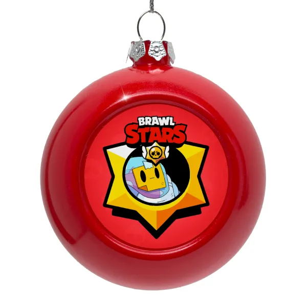 Brawl Stars Sprout — Red Christmas tree ornament bauble 8cm