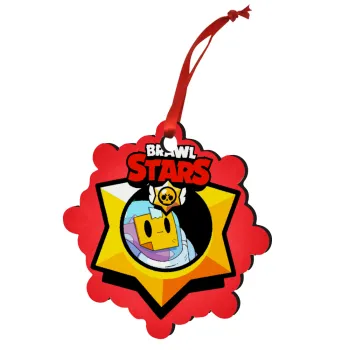 Brawl Stars Sprout, Στολίδι Χριστουγεννιάτικο στολίδι snowflake ξύλινο 7.5cm