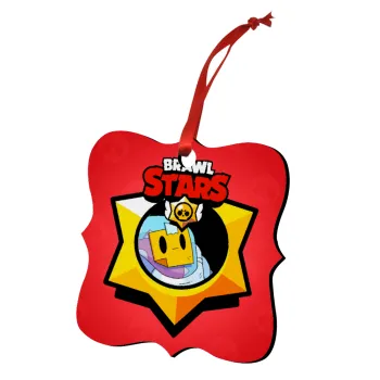 Brawl Stars Sprout, Christmas ornament polygon wooden 7.5cm