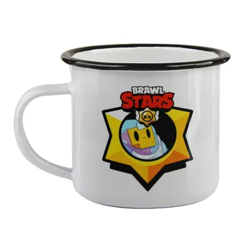 Brawl Stars Sprout, Κούπα εμαγιέ με μαύρο χείλος 360ml