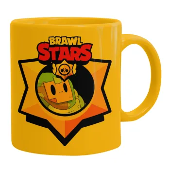 Brawl Stars Sprout, Κούπα, κεραμική κίτρινη, 330ml