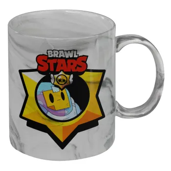 Brawl Stars Sprout, Κούπα κεραμική, marble style (μάρμαρο), 330ml