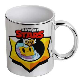 Brawl Stars Sprout, Κούπα κεραμική, ασημένια καθρέπτης, 330ml