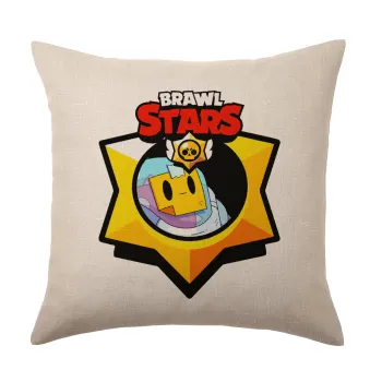 Brawl Stars Sprout, Μαξιλάρι καναπέ ΛΙΝΟ 40x40cm περιέχεται το  γέμισμα