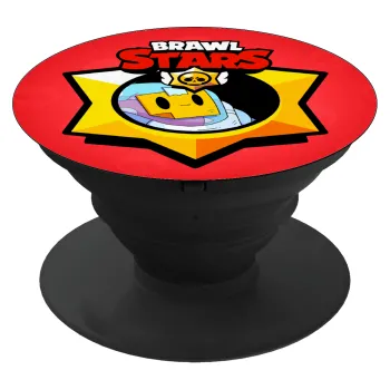 Brawl Stars Sprout, Phone Holders Stand  Black Hand-held Mobile Phone Holder