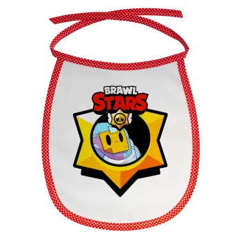 Brawl Stars Sprout, Σαλιάρα μωρού αλέκιαστη με κορδόνι Κόκκινη