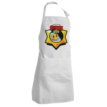 Brawl Stars Sprout, Adult Chef Apron (with sliders and 2 pockets)