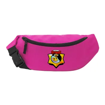 Brawl Stars Sprout, Unisex waist bag (banana) in PINK color with 2 pockets