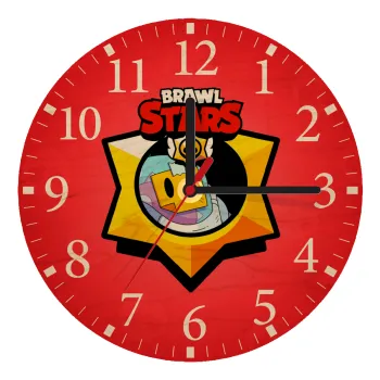 Brawl Stars Sprout, Ρολόι τοίχου ξύλινο plywood (20cm)