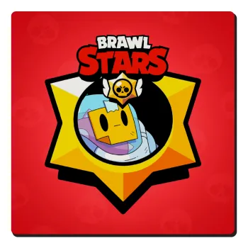 Brawl Stars Sprout, Τετράγωνο μαγνητάκι ξύλινο 6x6cm