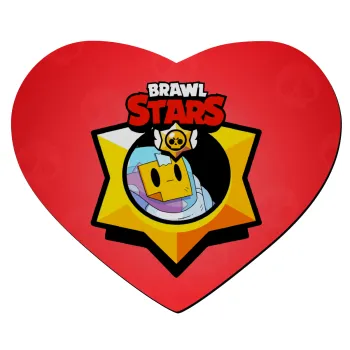 Brawl Stars Sprout, Mousepad καρδιά 23x20cm