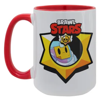Brawl Stars Sprout, Κούπα Mega 15oz, κεραμική Κόκκινη, 450ml