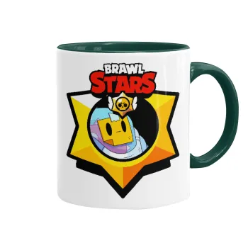 Brawl Stars Sprout, Κούπα χρωματιστή πράσινη, κεραμική, 330ml