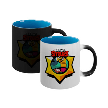 Brawl Stars Leon, Κούπα Μαγική εσωτερικό μπλε, κεραμική 330ml που αλλάζει χρώμα με το ζεστό ρόφημα